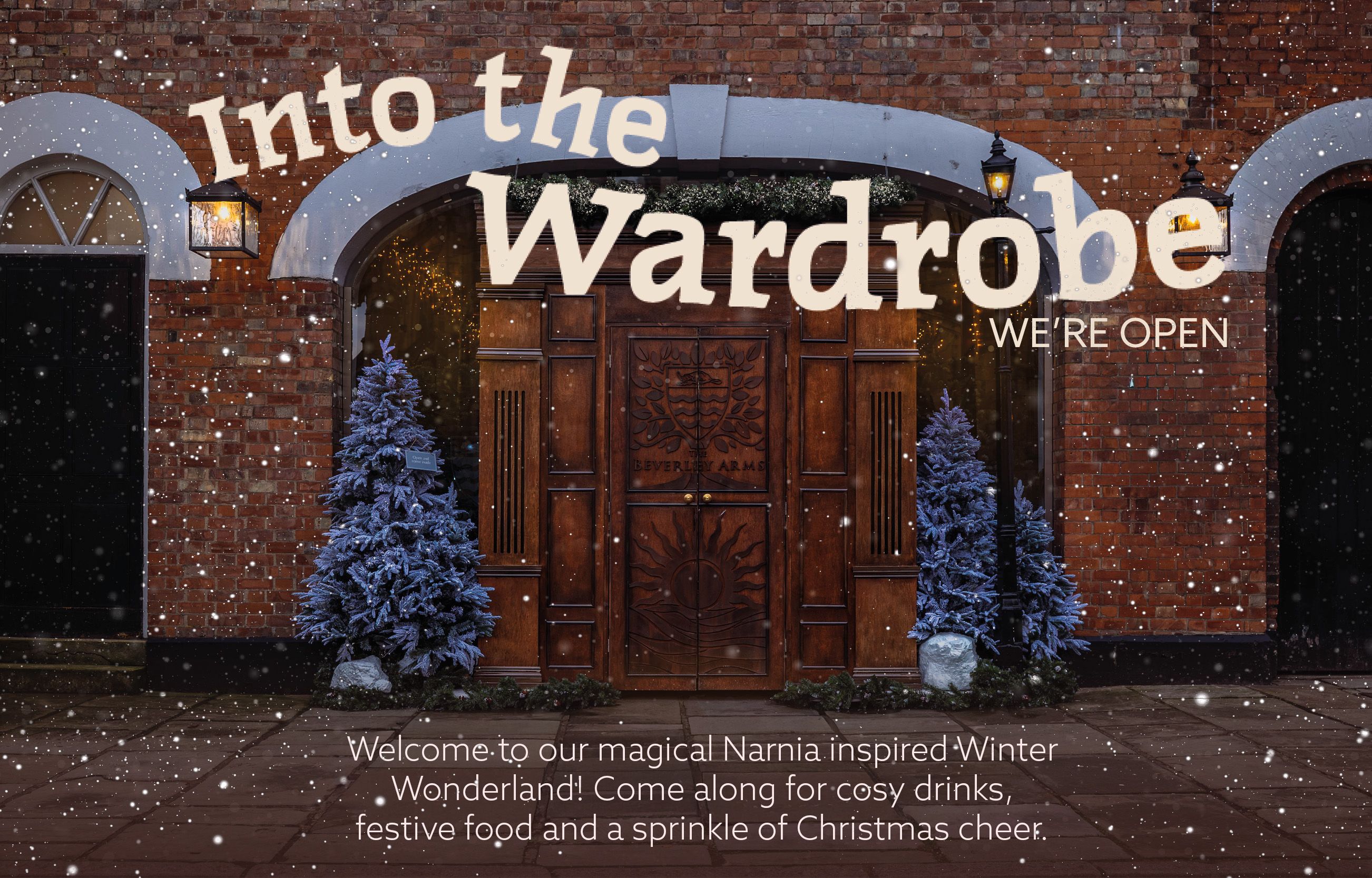 into the wardrobe... winter wonderland at the beverley arms