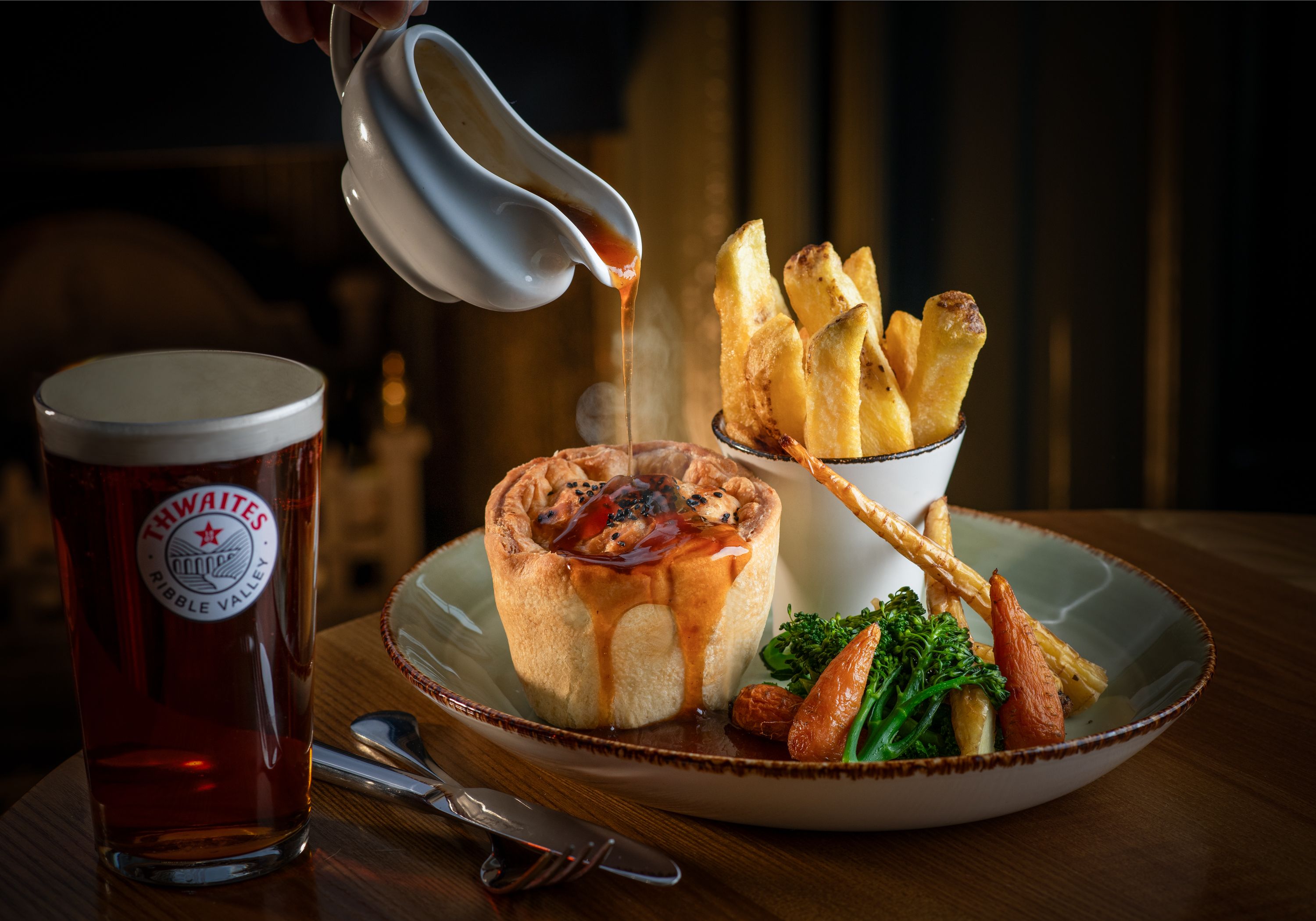 Pie and a pint at the beverley arms