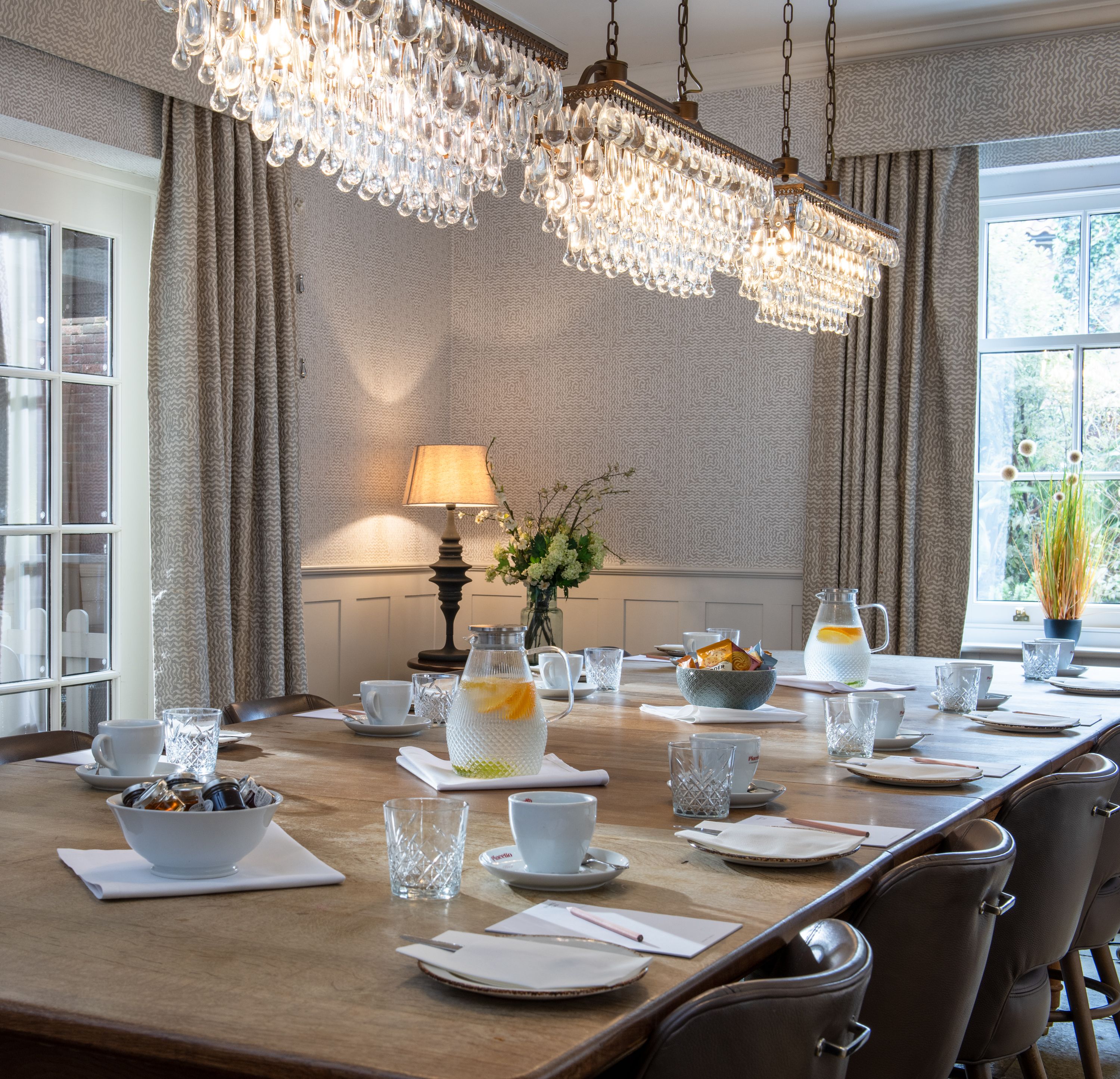 meeting room at the beverley arms with large windows