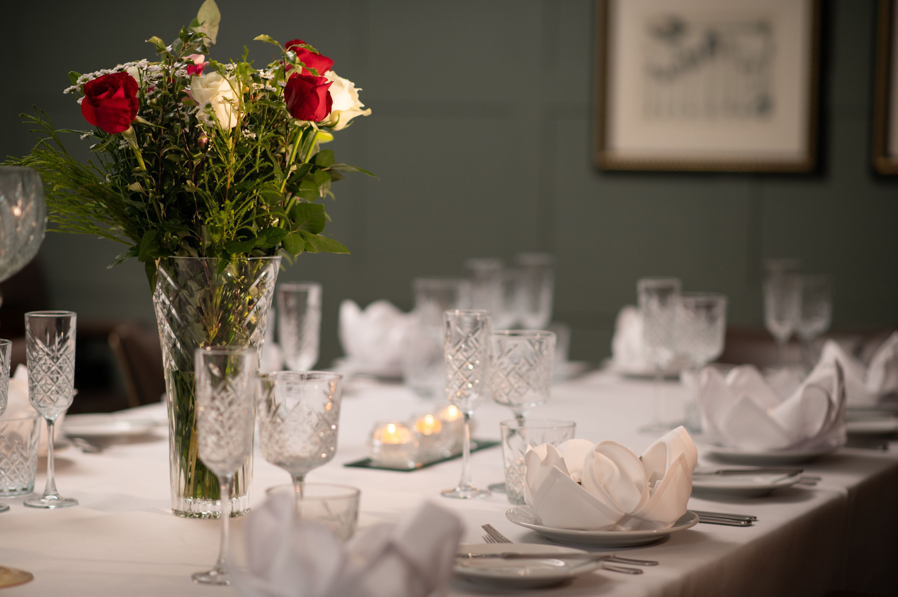 private dining room at the beverley arms table