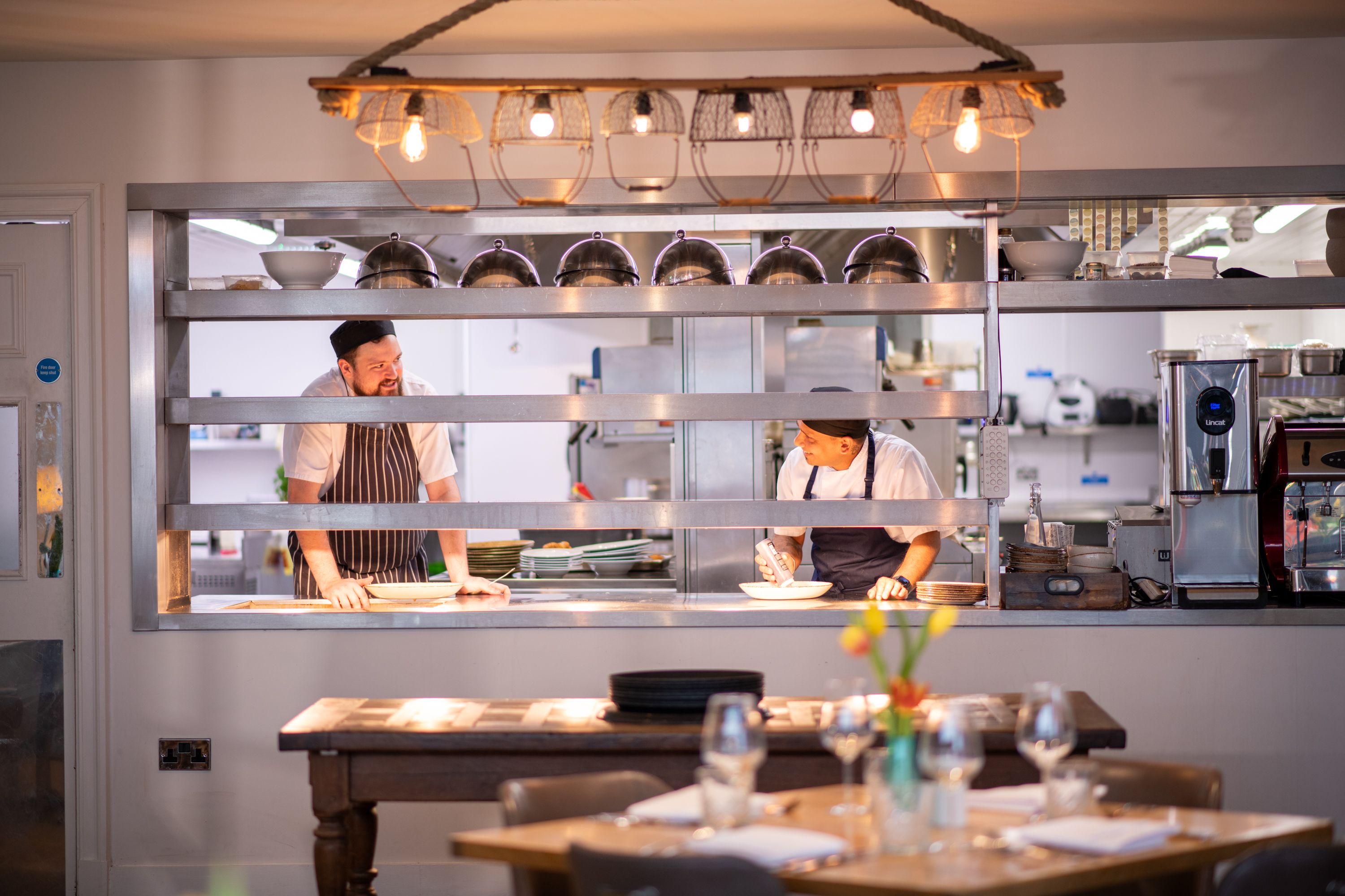 staff in kitchen